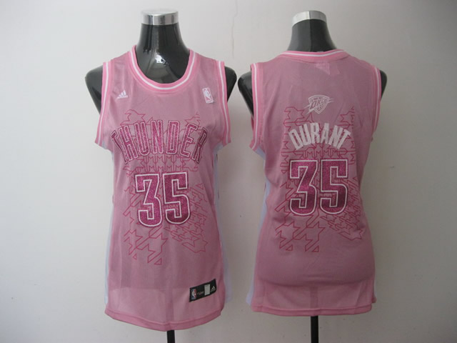  NBA Women Oklahoma City Thunder 35 Kevin Durant Swingman Pink Jersey